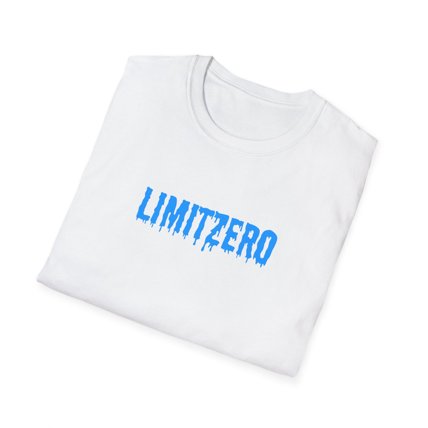 LimitZero Front Blue Cr33p Drip Logo Tee