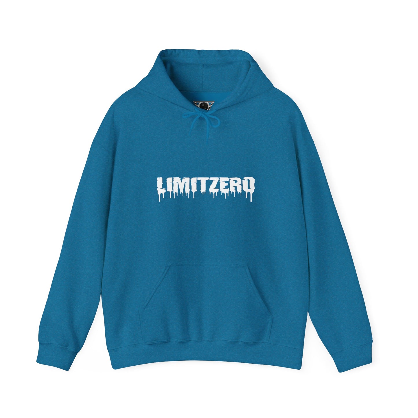 LimitZero Front Curved Drip Logo V2 Unisex Heavy Blend™ Hoodie (US MARKET)