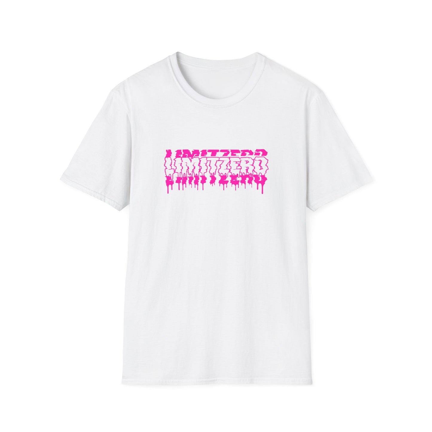 LimitZero Front New Era Glitch Pink Logo Tee