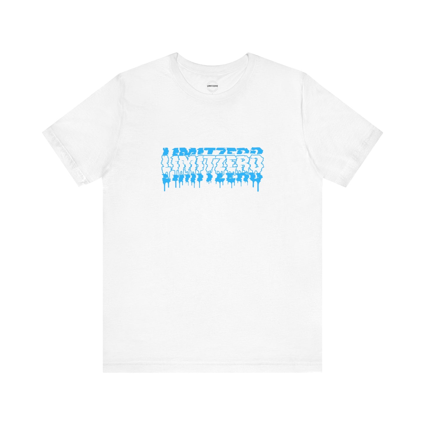 LimitZero Front New Era Glitch Blue Logo Tee