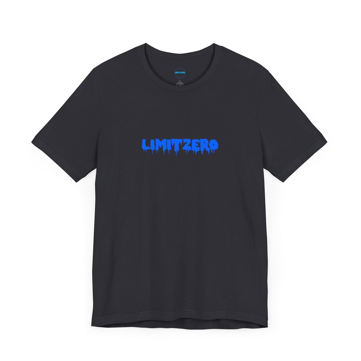 LimitZero Front Blue Drip Logo Tee