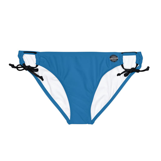 LimitZero Blue Loop Tie Side Bikini Bottom