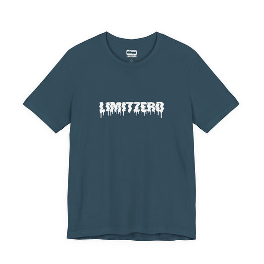 LimitZero Dark Teal/turquoise Glitched New Era Unisex Tee