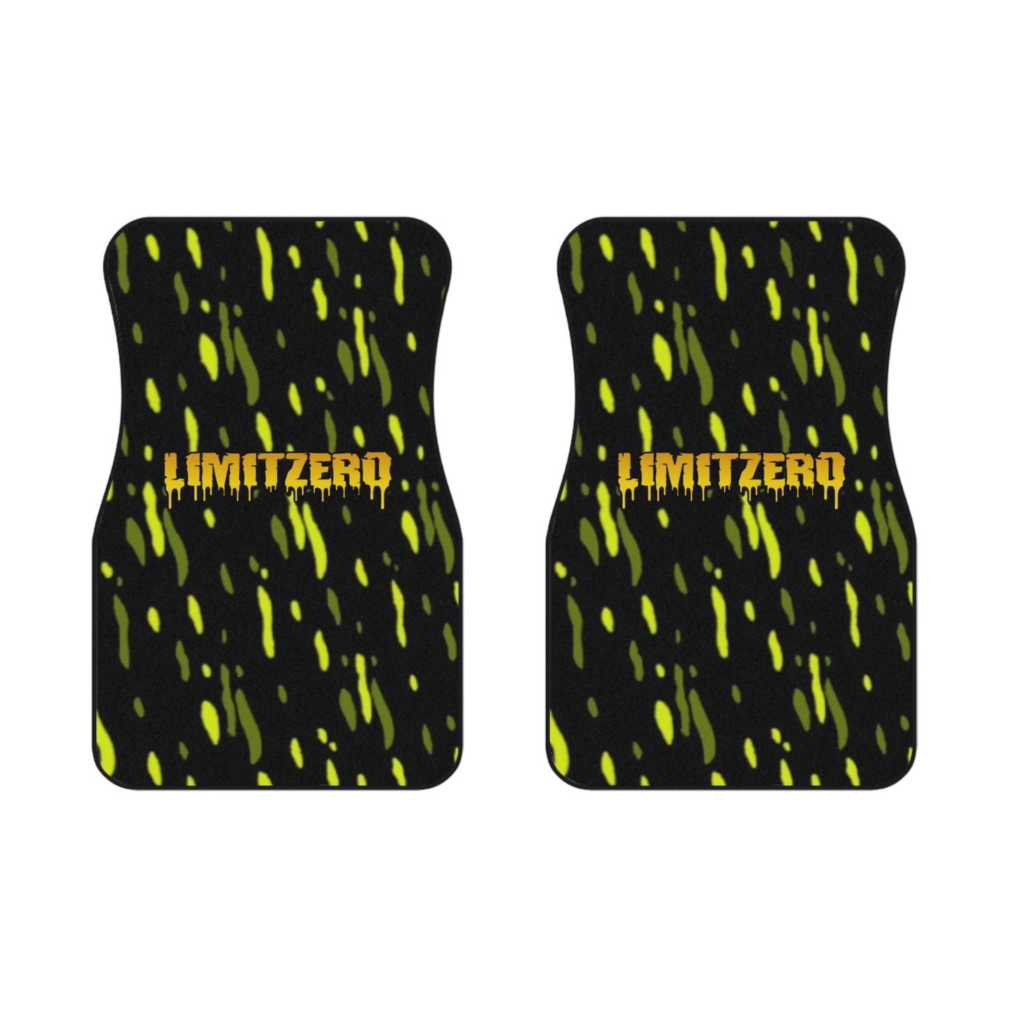 LimitZero GLDN Yellow Confetti Car Mats (2x Front)