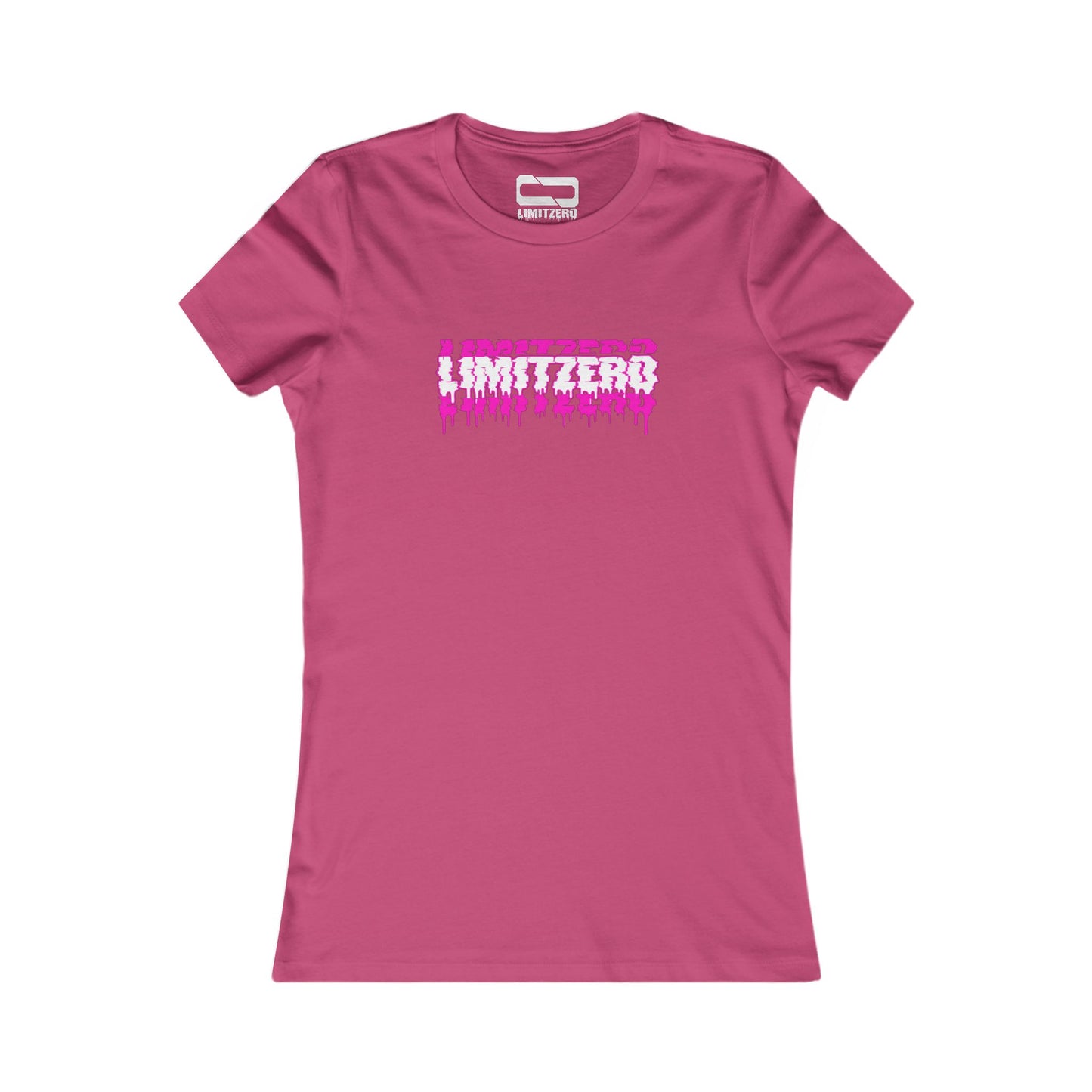 LimitZero New Era Ultra Pink Drip Logo Women Tee