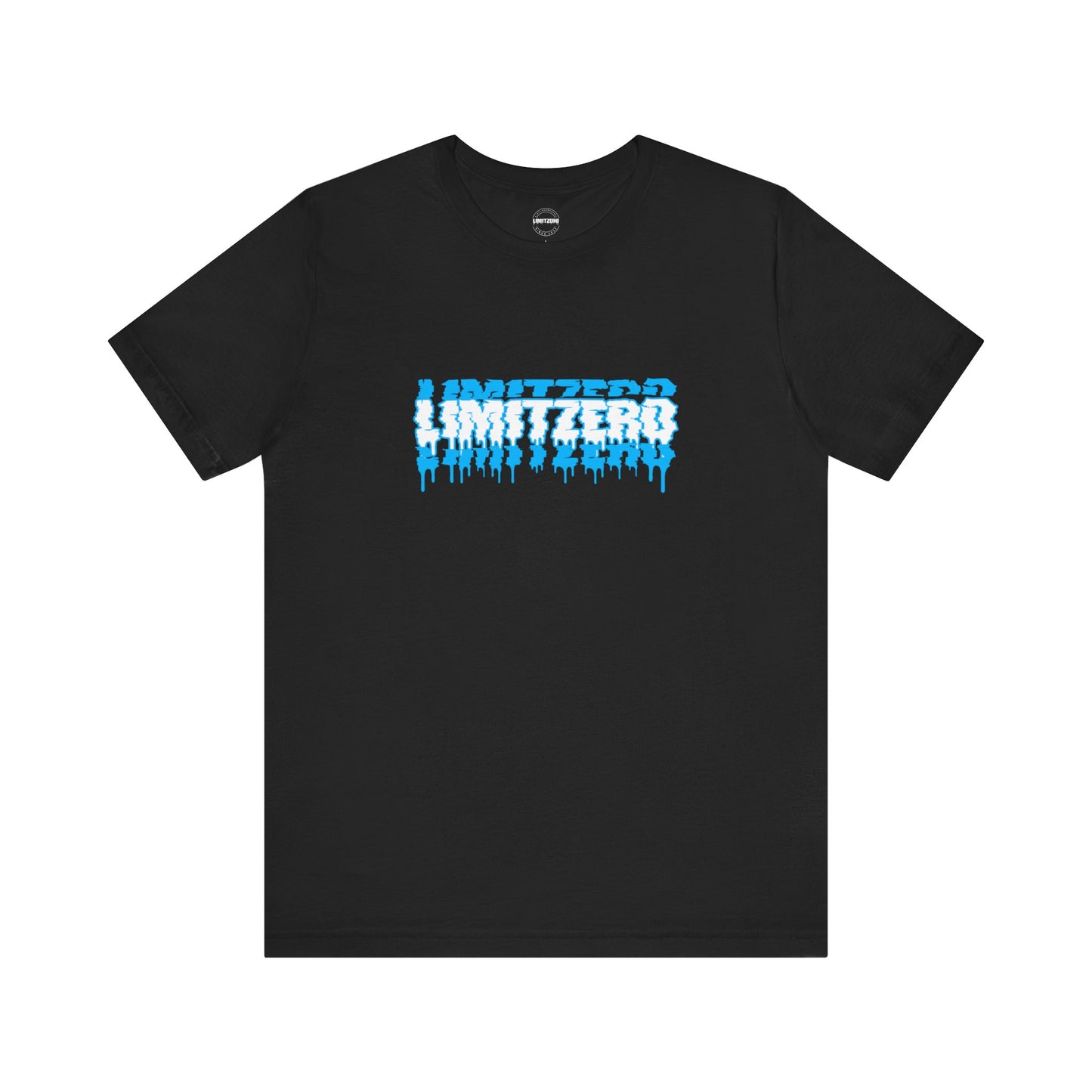 LimitZero Front New Era Glitch Blue Logo Tee