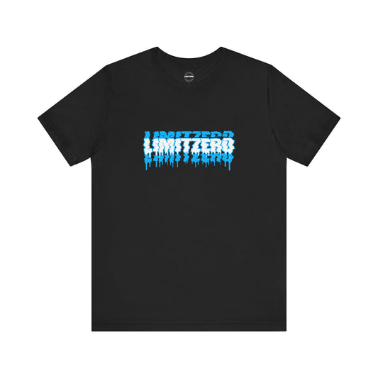LimitZero Front New Era Glitch Blue Logo Tee