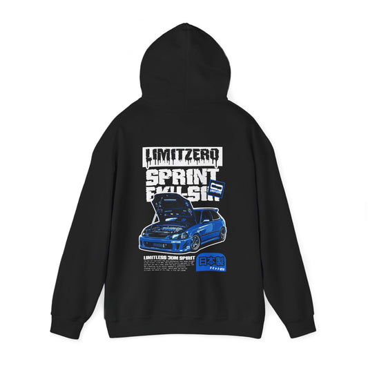 LimitZero EK4-SIR Magazine Graphic Unisex Hoodie (US Market)