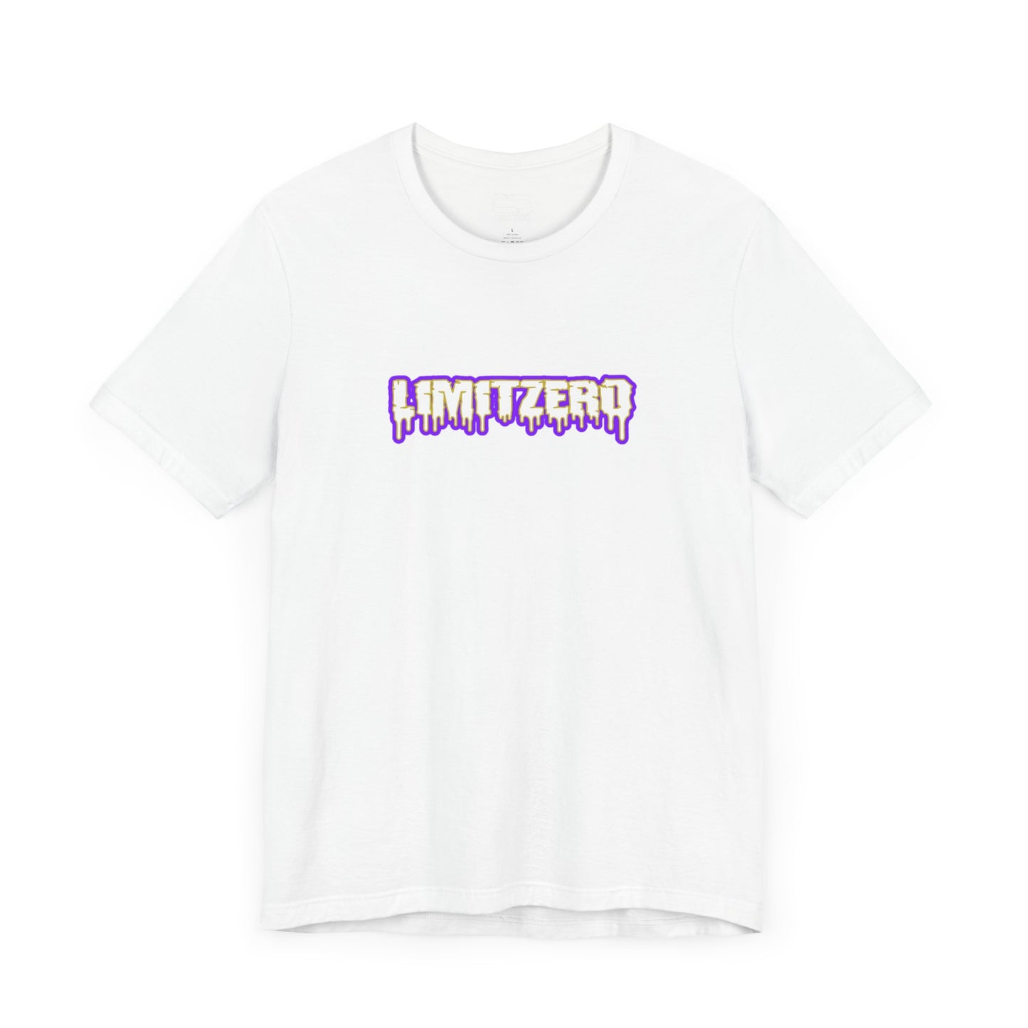 LimitZero Front New Era Purple&Gold Drip Logo Tee