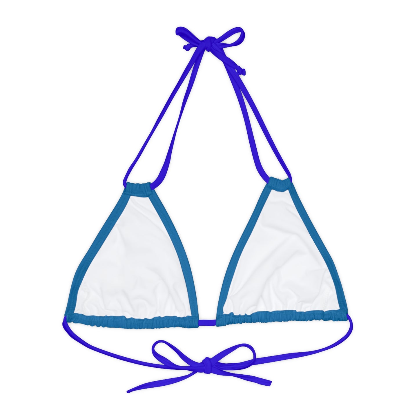 LimitZero Blue Strappy Triangle Bikini Top