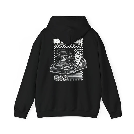 LimitZero Black&White Garage-Teddy Graphic Unisex Hoodie