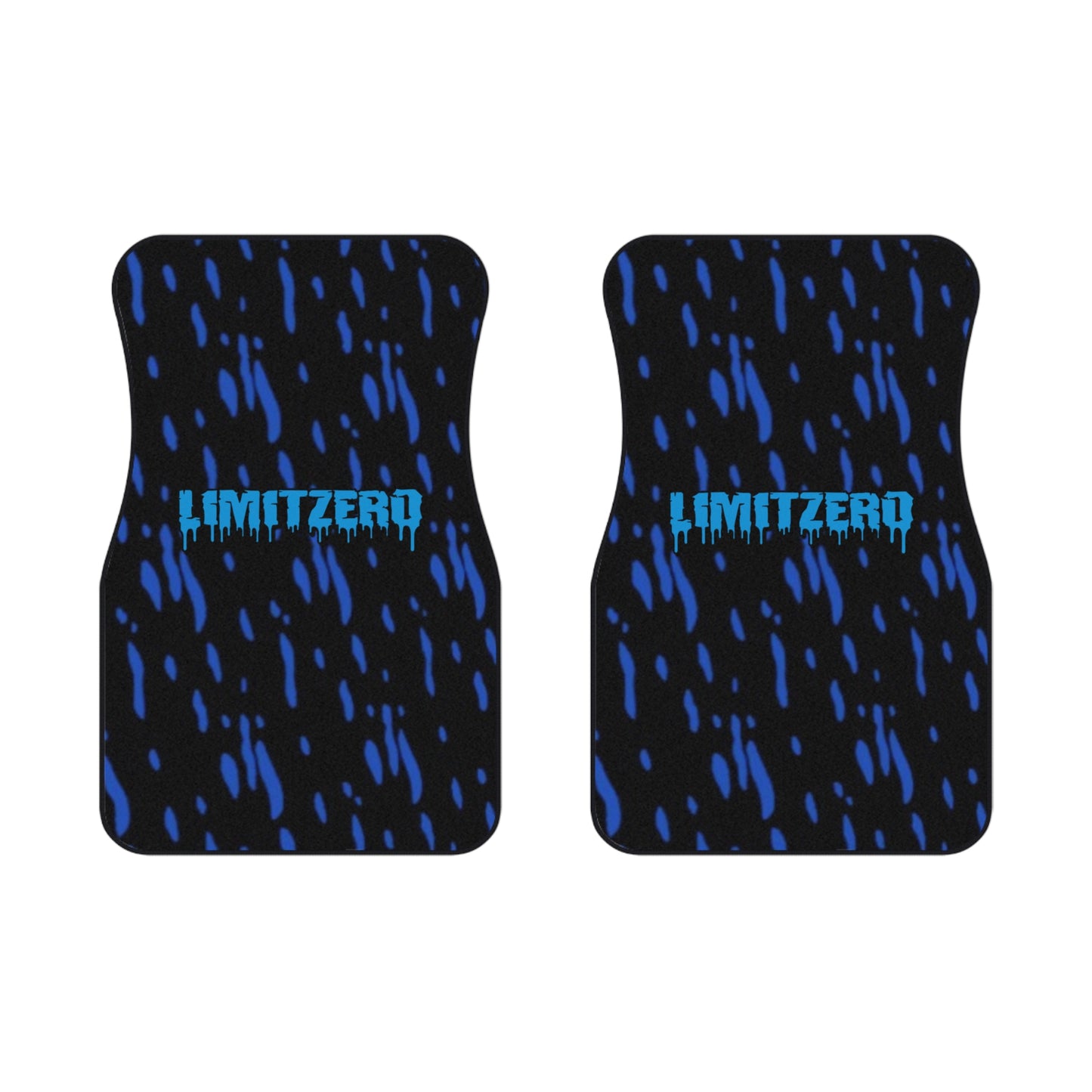 LimitZero Ultra Blue Confetti Car Mats (2x Front)