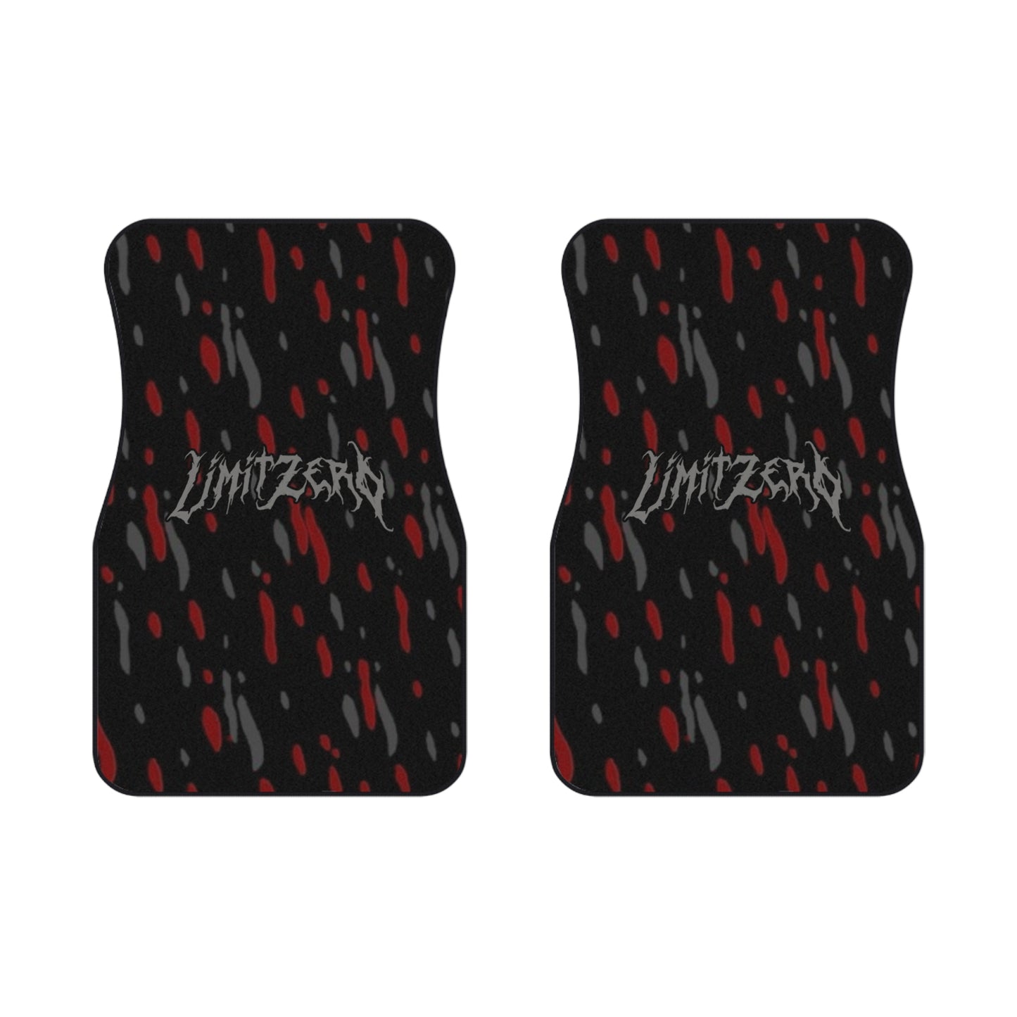 LimitZero Maroon V2 Confetti Car Mats (2x Front)
