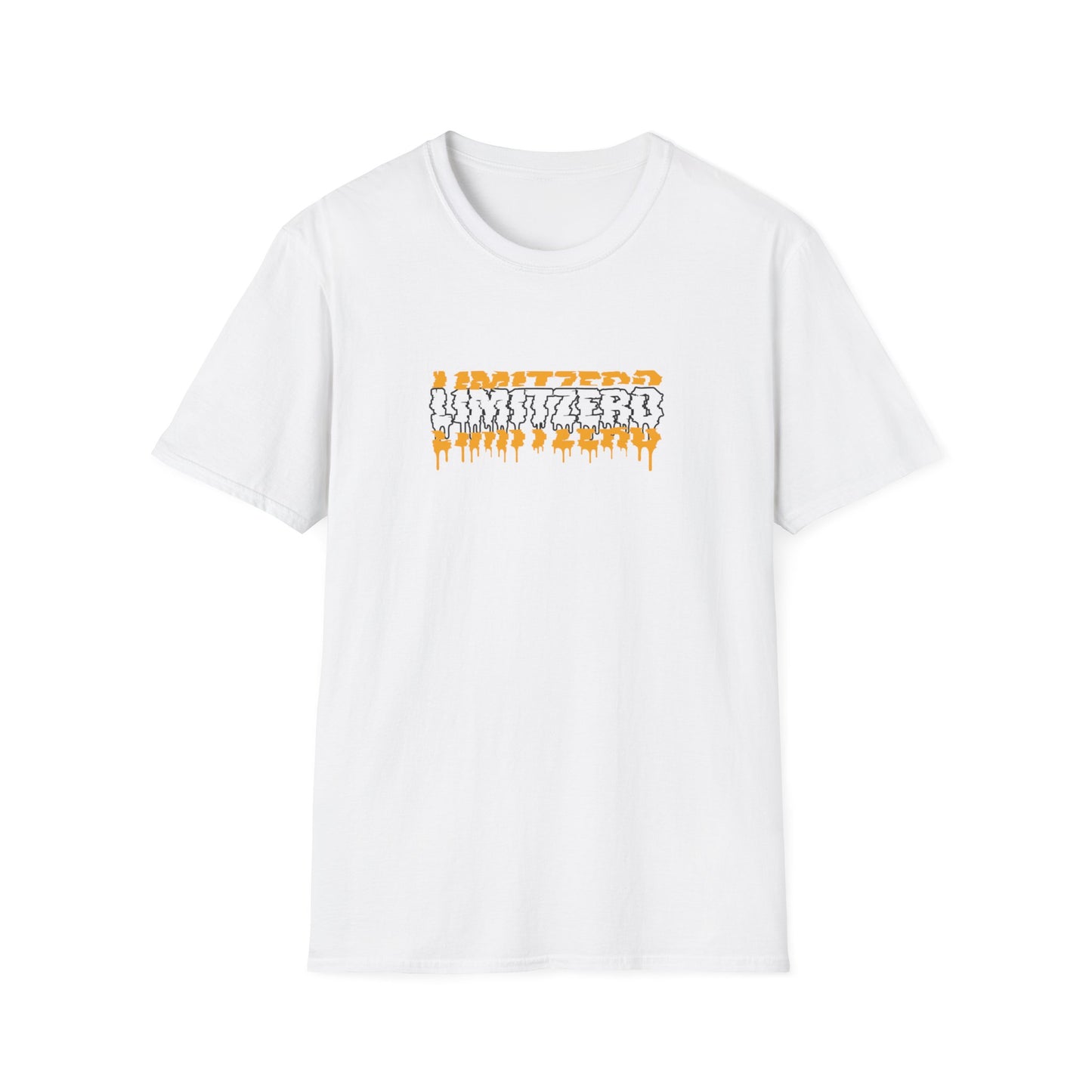 LimitZero Front New Era Glitch Orange Logo Tee