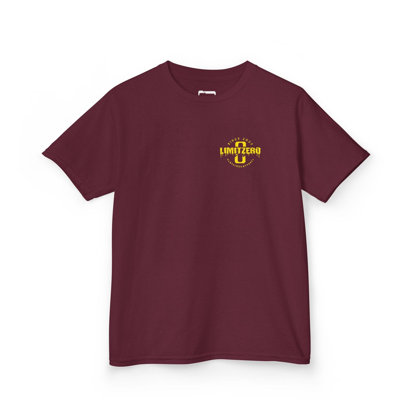 LimitZero Kids Heavy Cotton™ Maroon/Gold-JS Tee (EU)