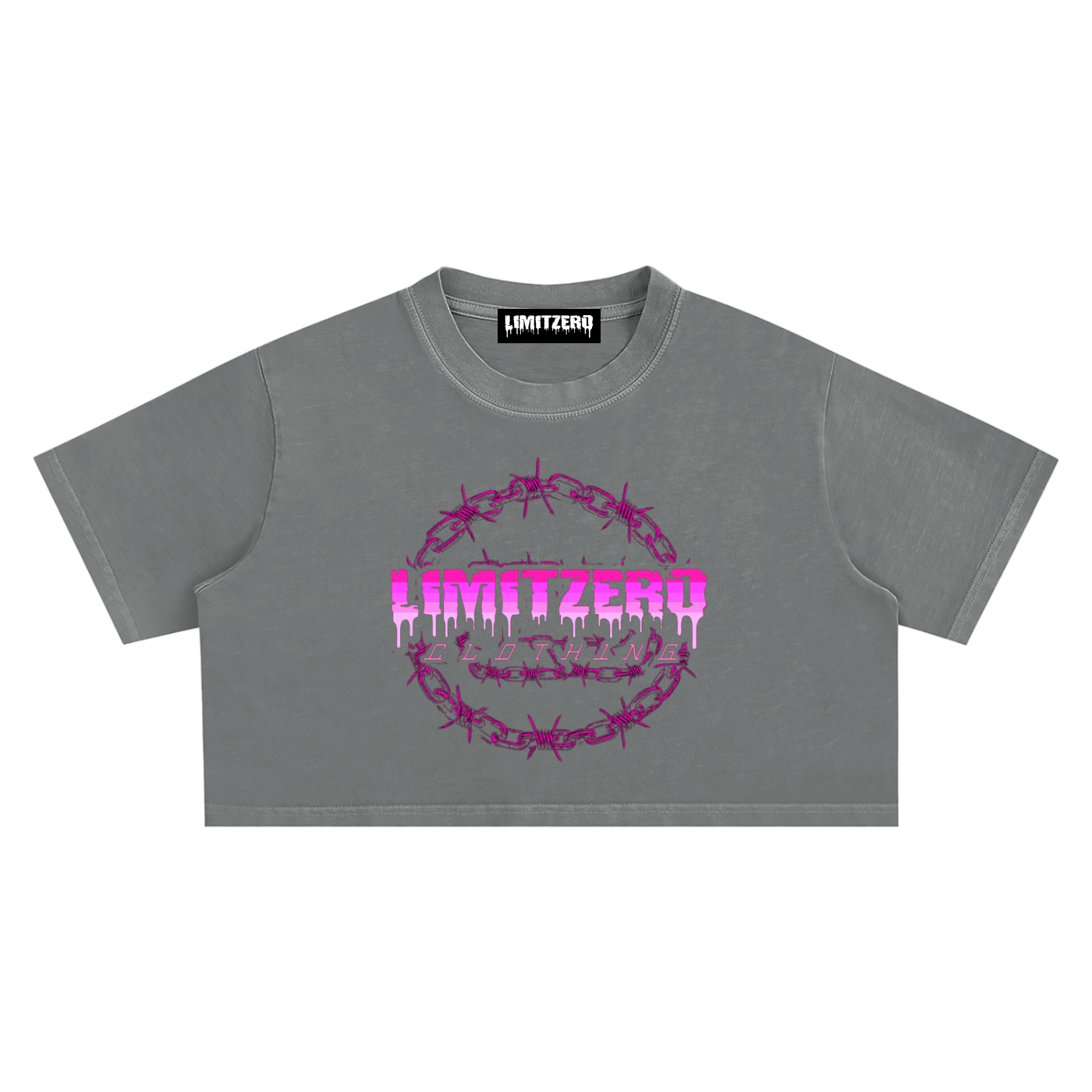 LimitZero LimitedEdition SnowWashed Women`s Crop Top