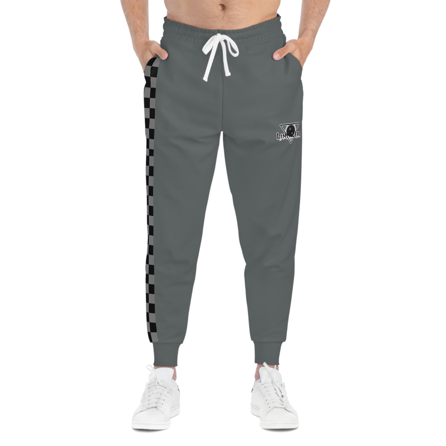 LimitZero Dark Grey Unisex Checkered Sweatpants