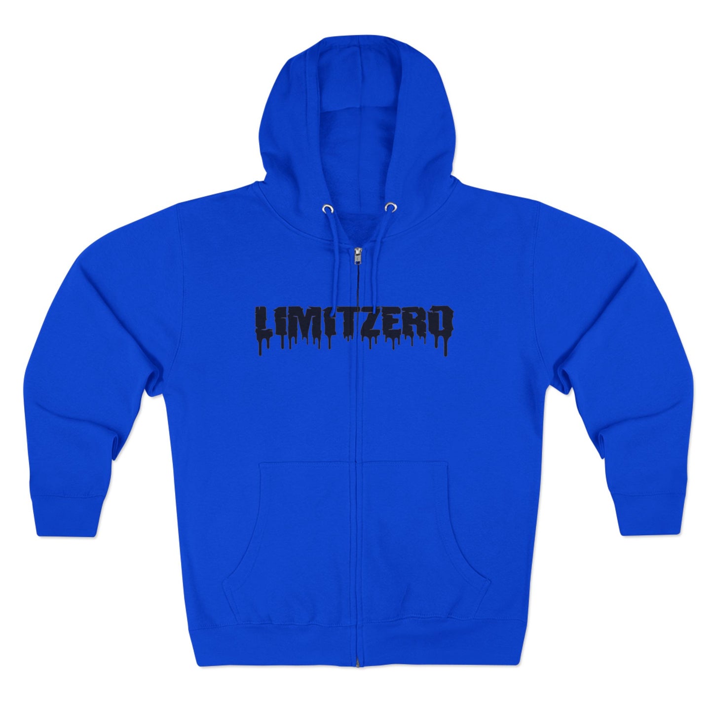 LimitZero New Era Drip Black Logo Unisex Zip Hoodie (DTG)