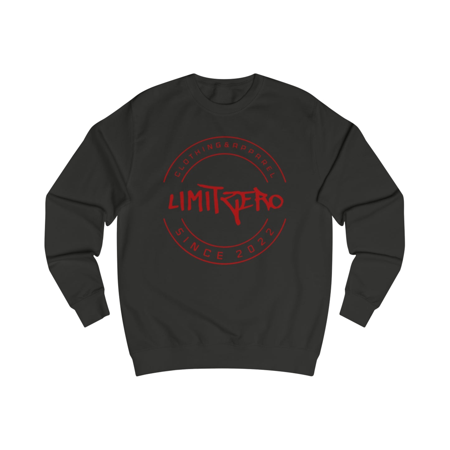 LimitZero Black/Maroon Unisex Sweatshirt