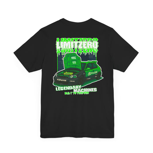 LimitZero Green Civic Pixel Unisex T