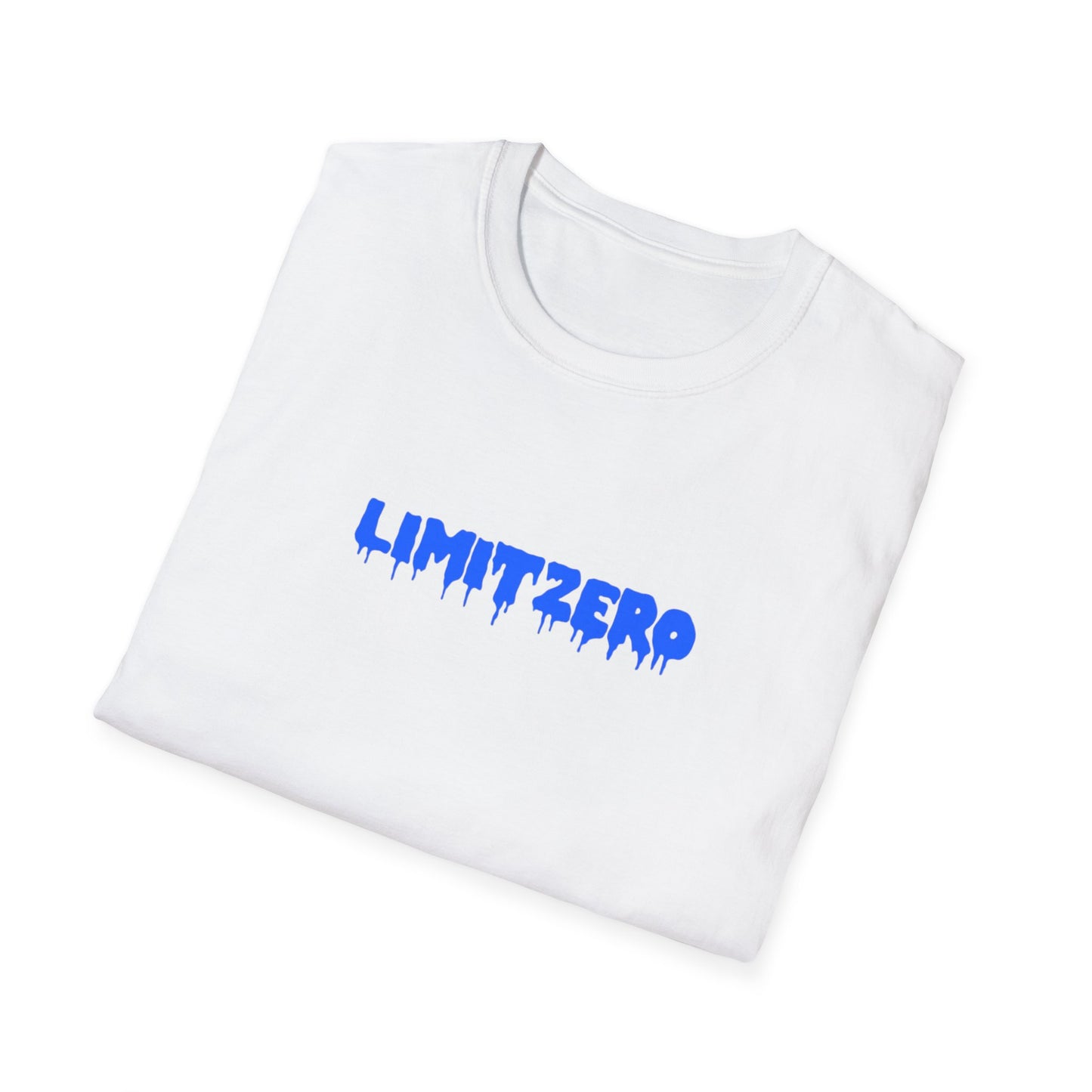 LimitZero Front Blue Drip Logo Tee