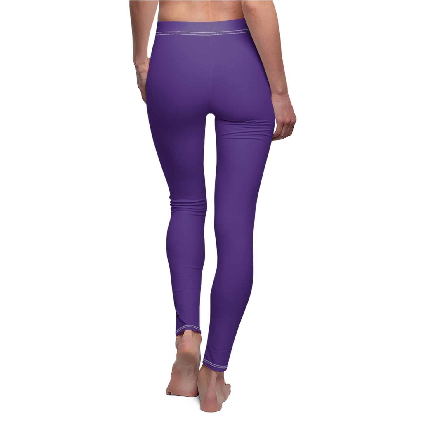 LimitZero Women's Cut & Sew Casual Purple Leggings