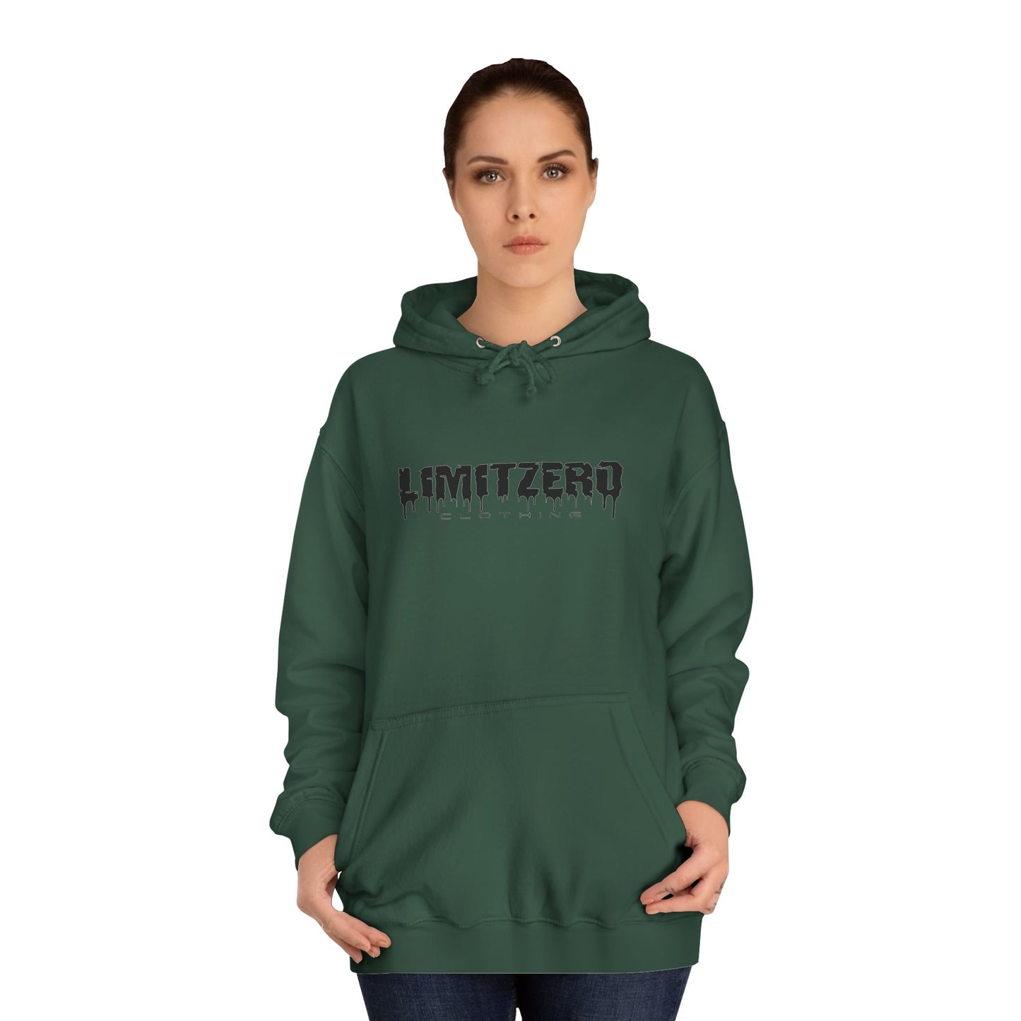 LimitZero New Era Front Curved Drip Logo Unisex Hoodie