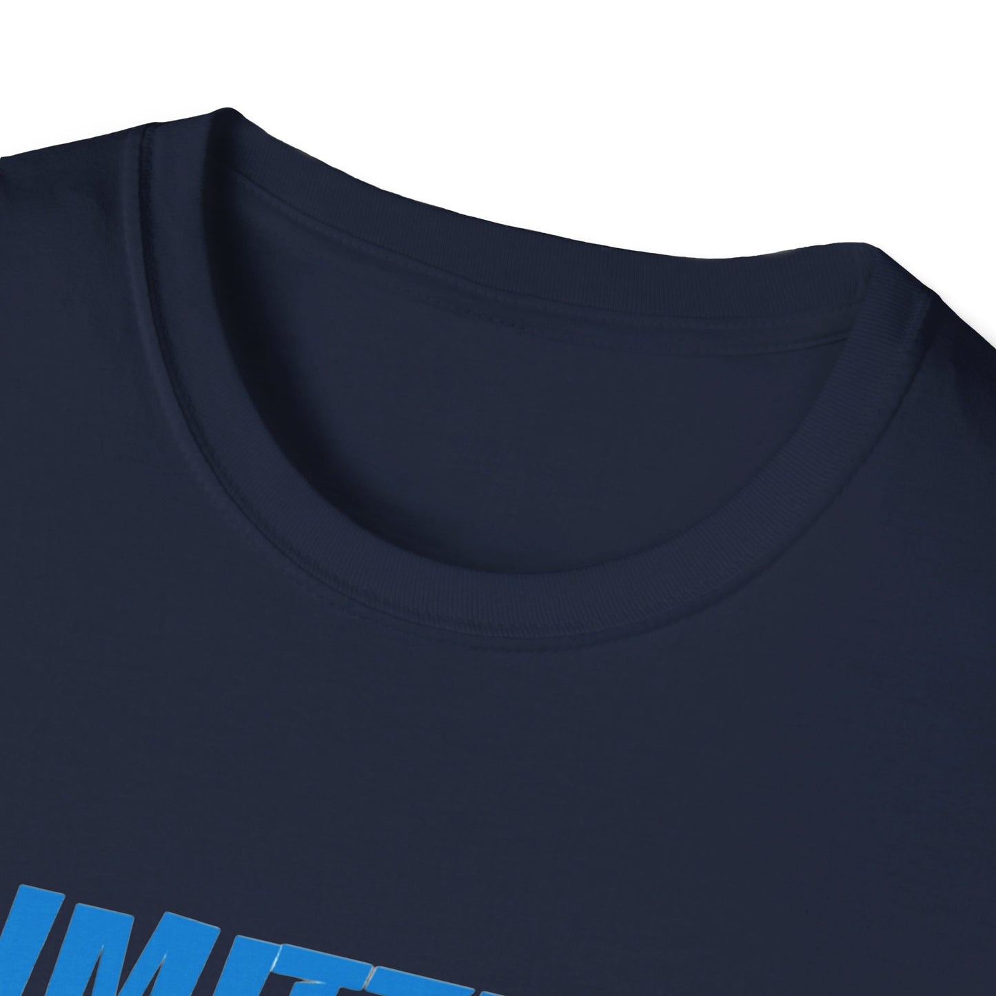 LimitZero Front Blue Curved Drip Logo Tee