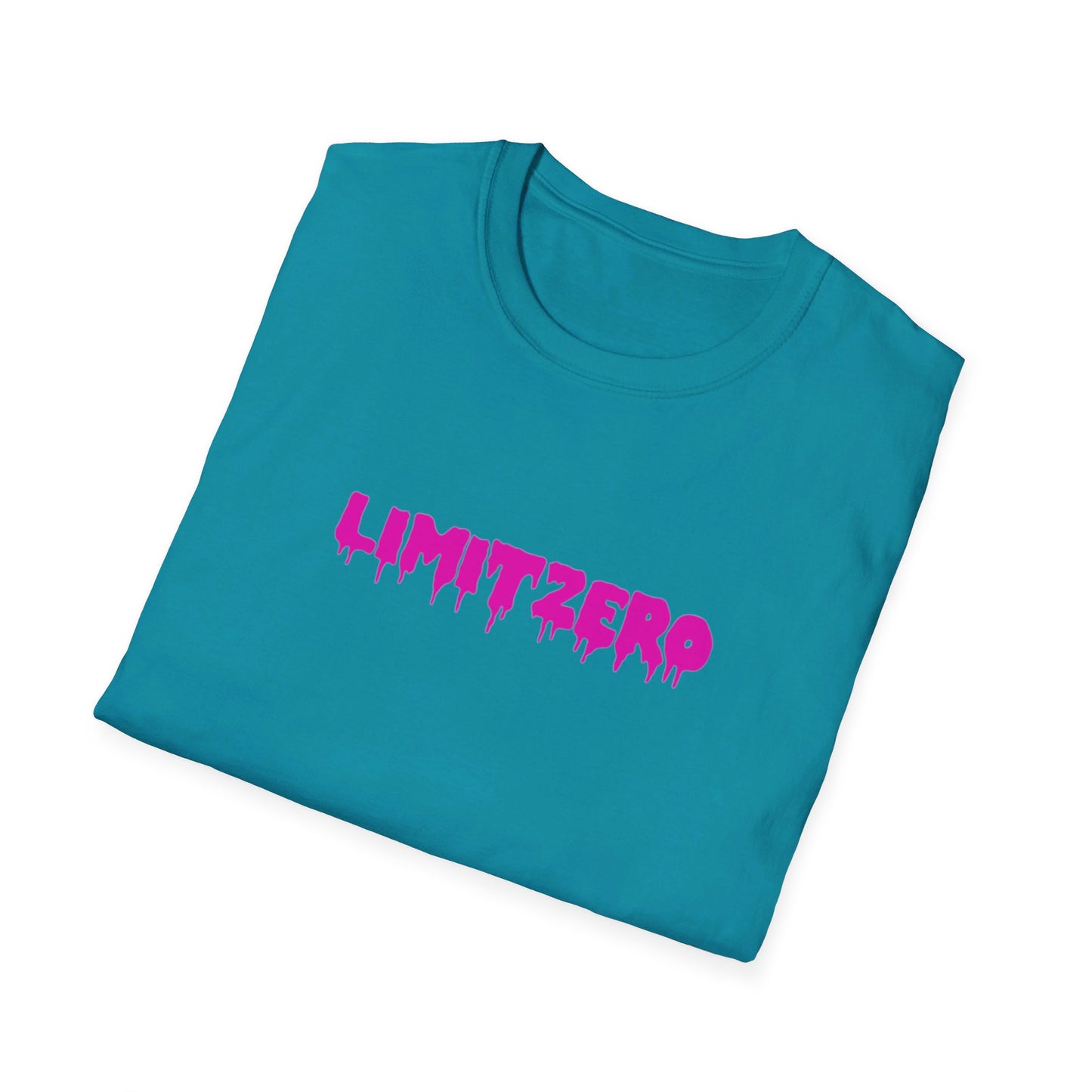 LimitZero Front Pink Drip Logo Tee