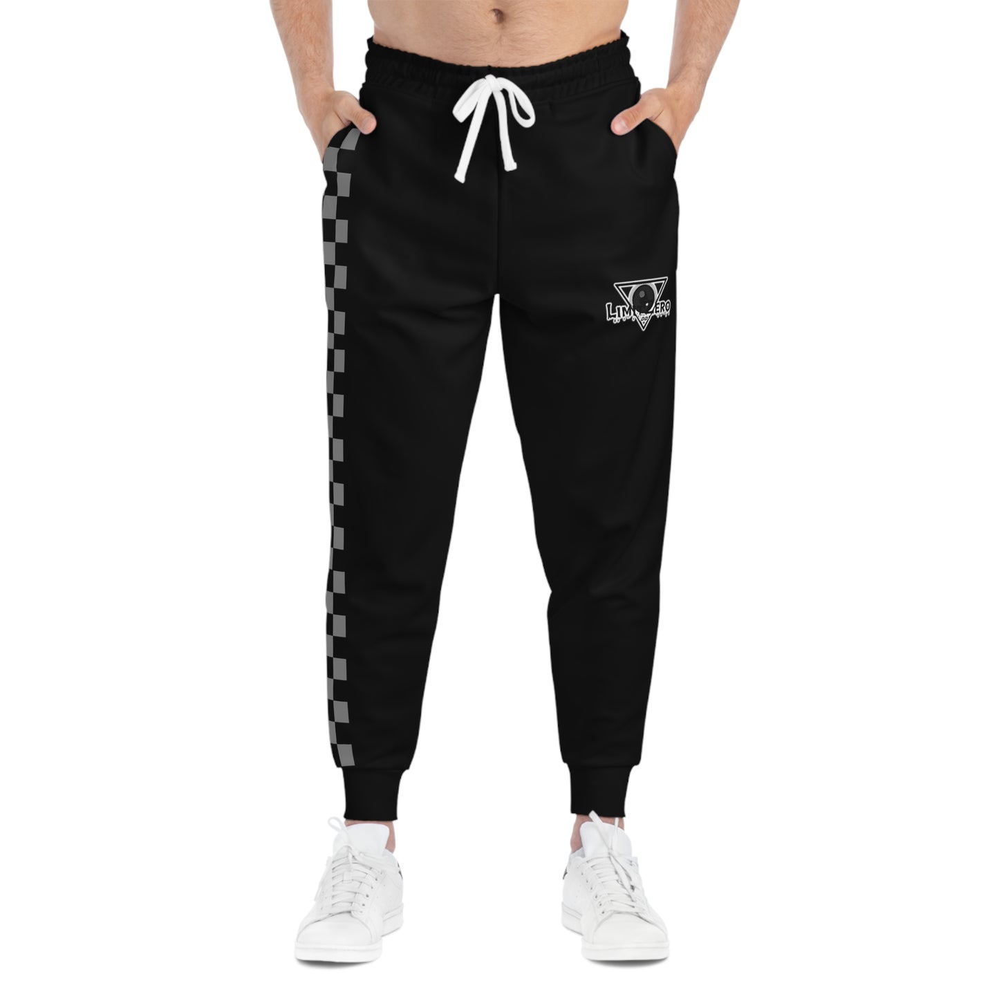 LimitZero Unisex B/W Checkered Sweatpants