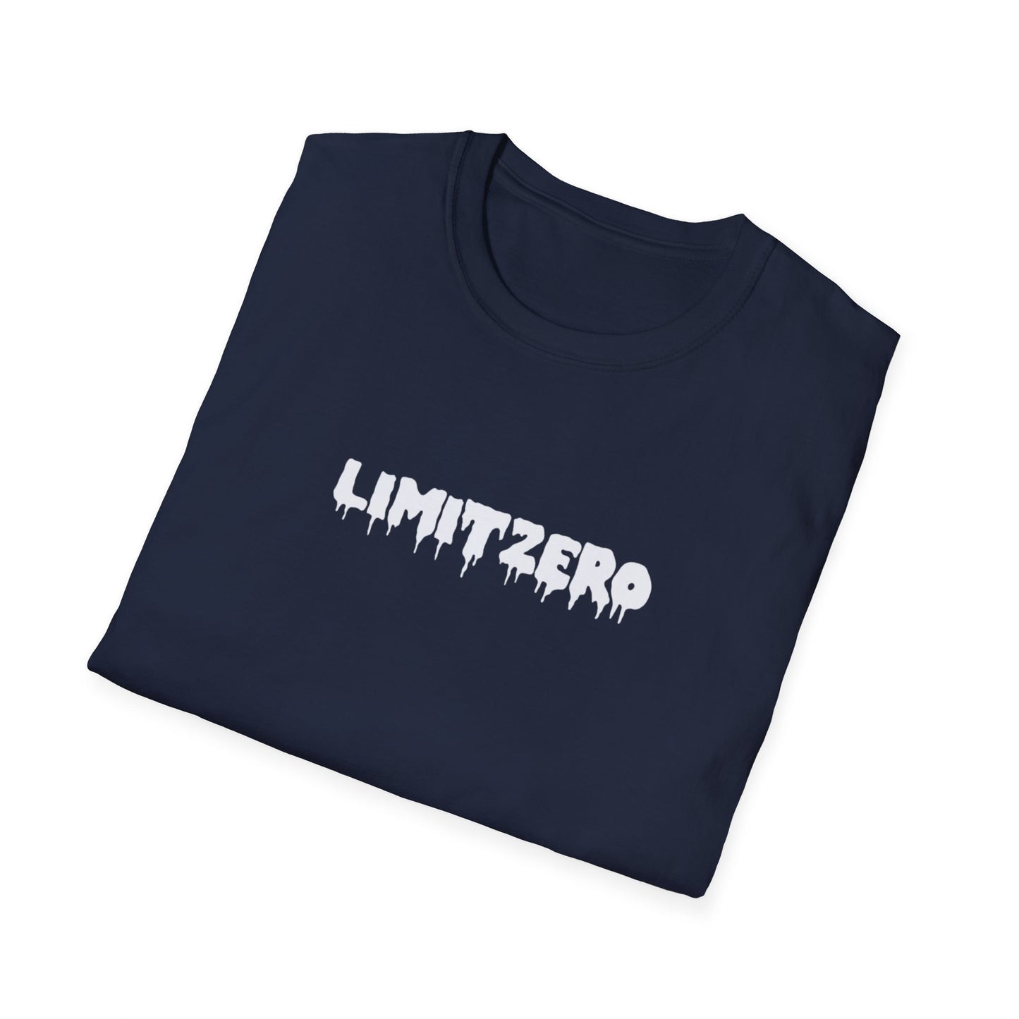 LimitZero Front White Drip Logo Tee