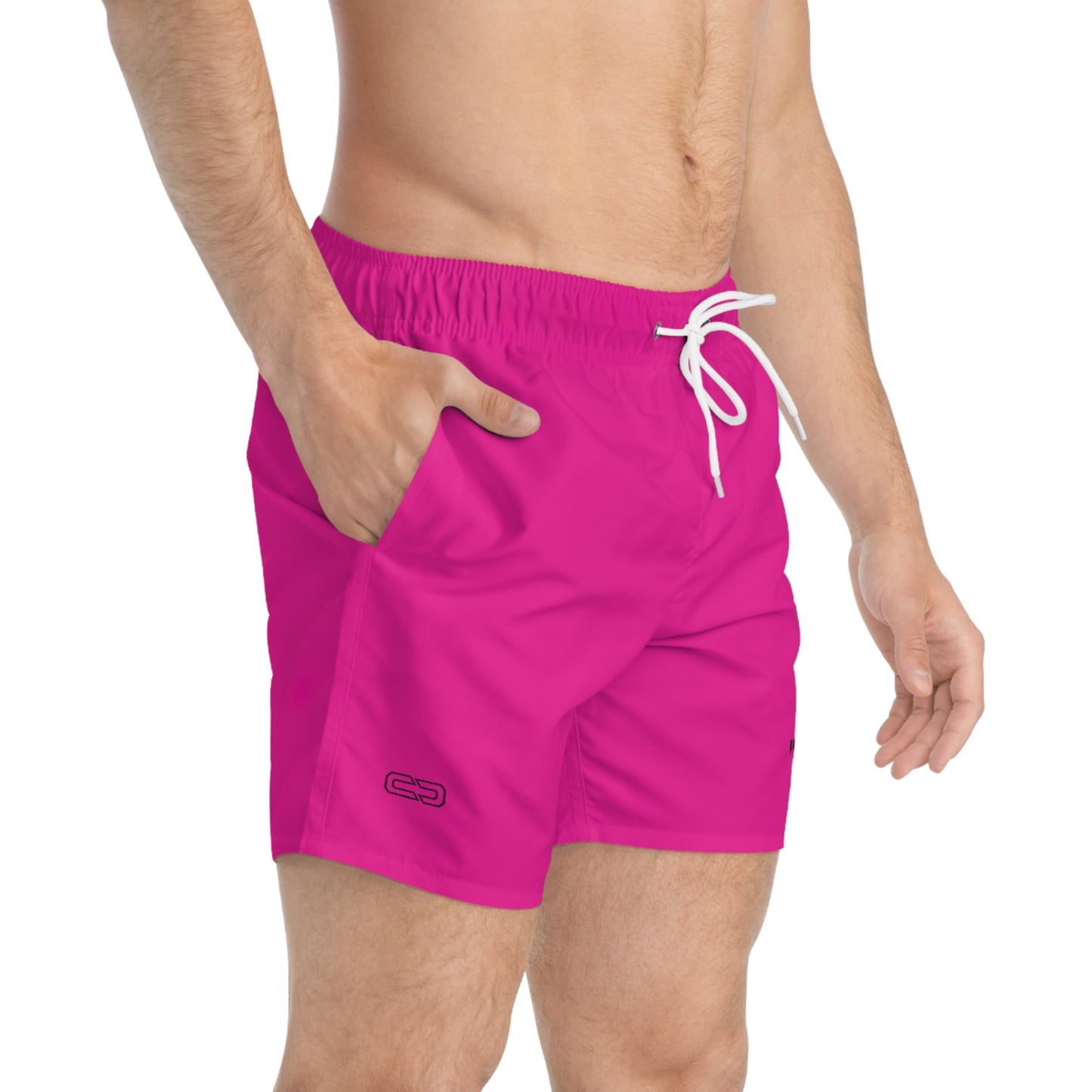 LimitZero Pink Surf Shorts with Grey Graffiti Pockets