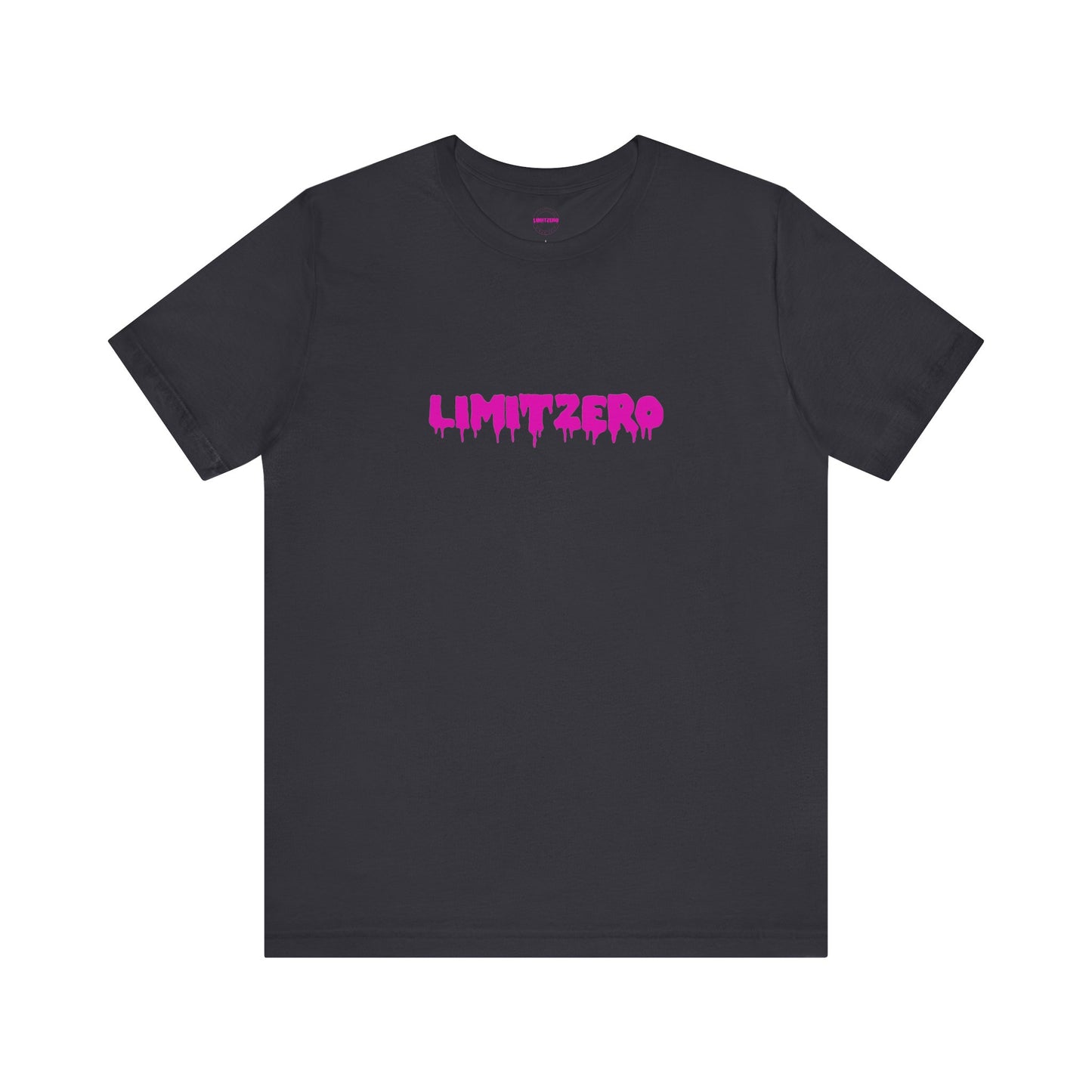 LimitZero Front Pink Drip Logo T