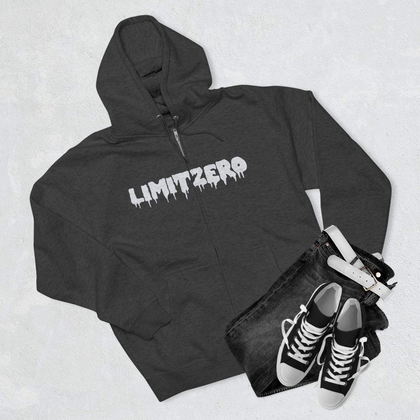 LimitZero Drip Unisex Zip Hoodie (DTG)