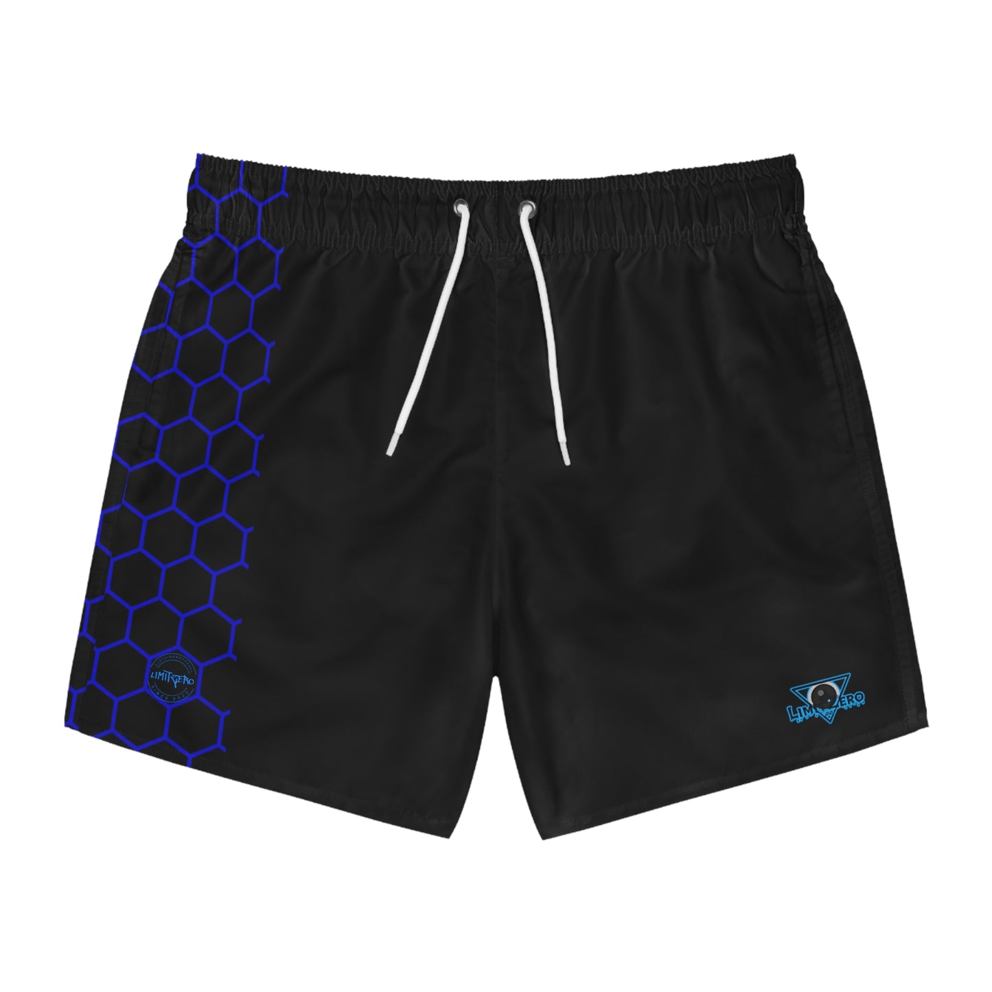 LimitZero Blue Honeycomb Surf Shorts