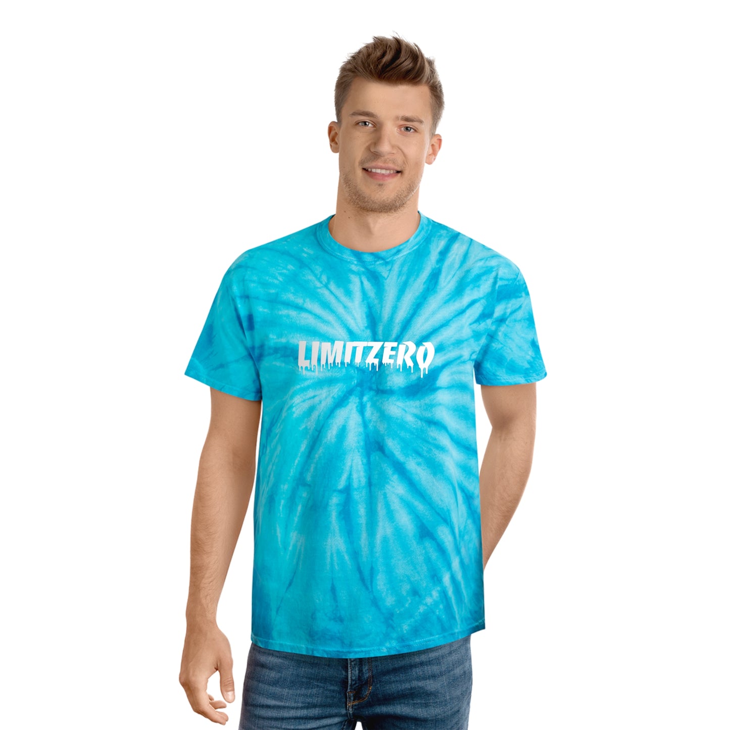 LimitZero LimitedEdition Turqoise Drip Tie-Dye Tee