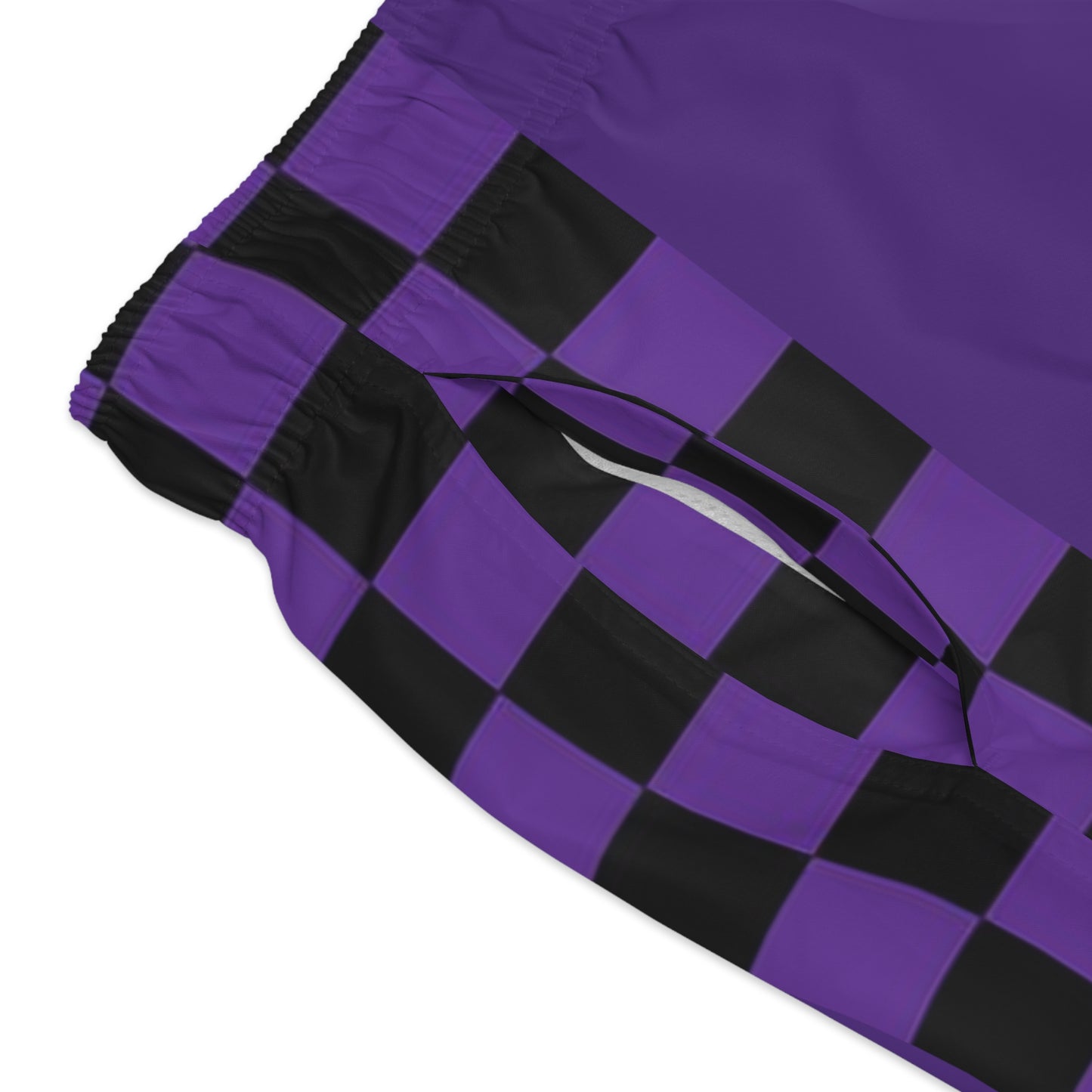 LimitZero checkered Purple Surf Shorts