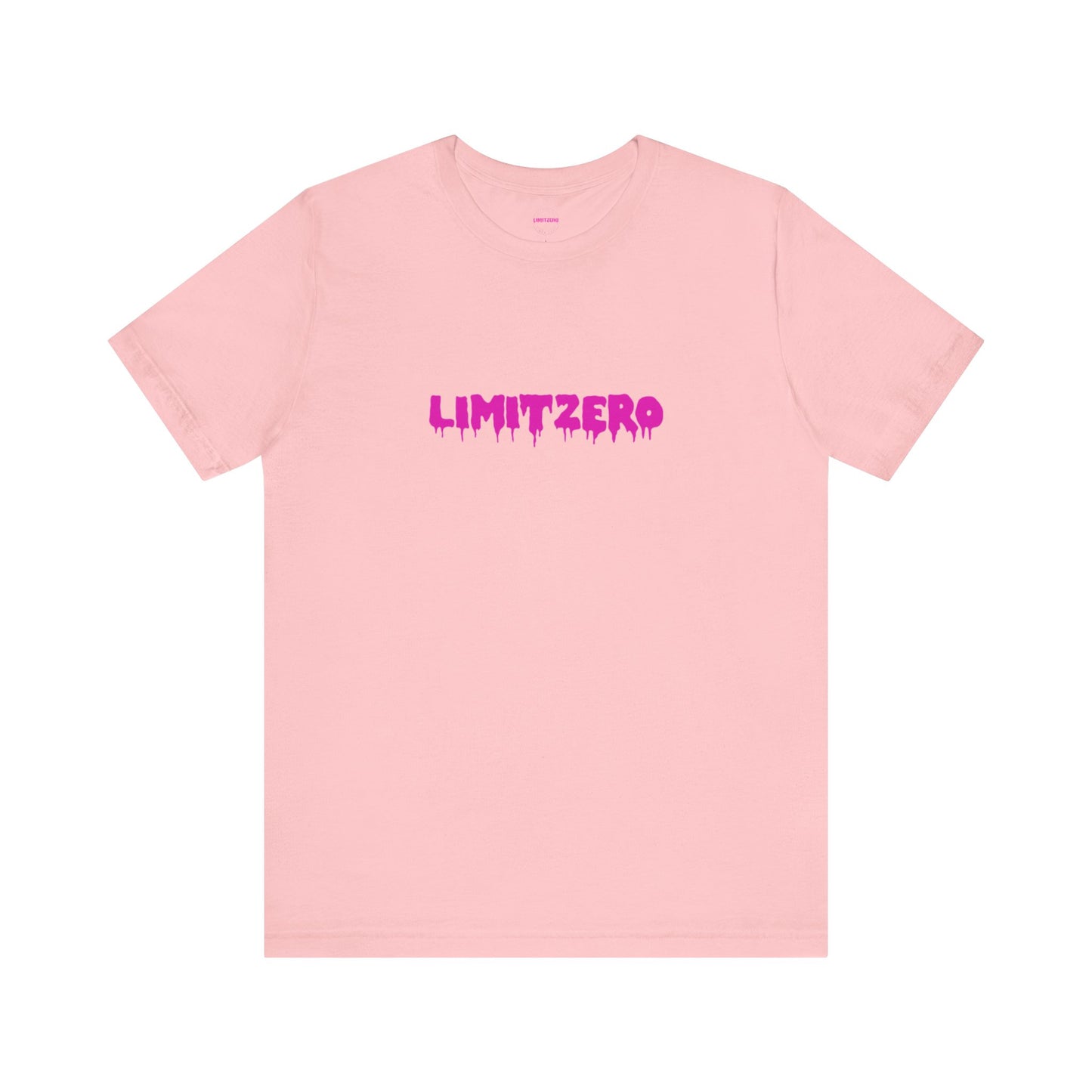 LimitZero Front Pink Drip Logo T
