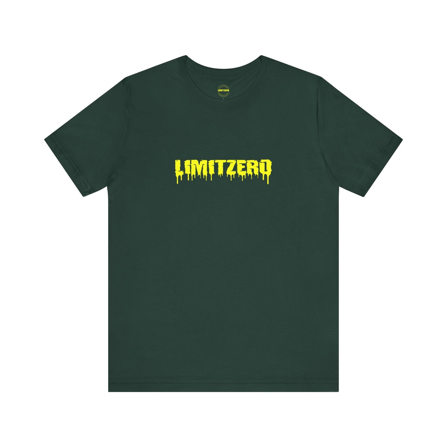 LimitZero Front New Era Yellow Curved Drip Logo Tee