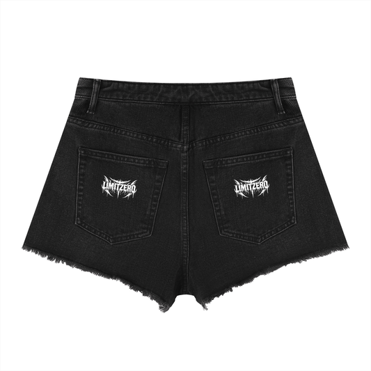 y2k,gothic,goth,shorts,denim,minishorts,denimshorts