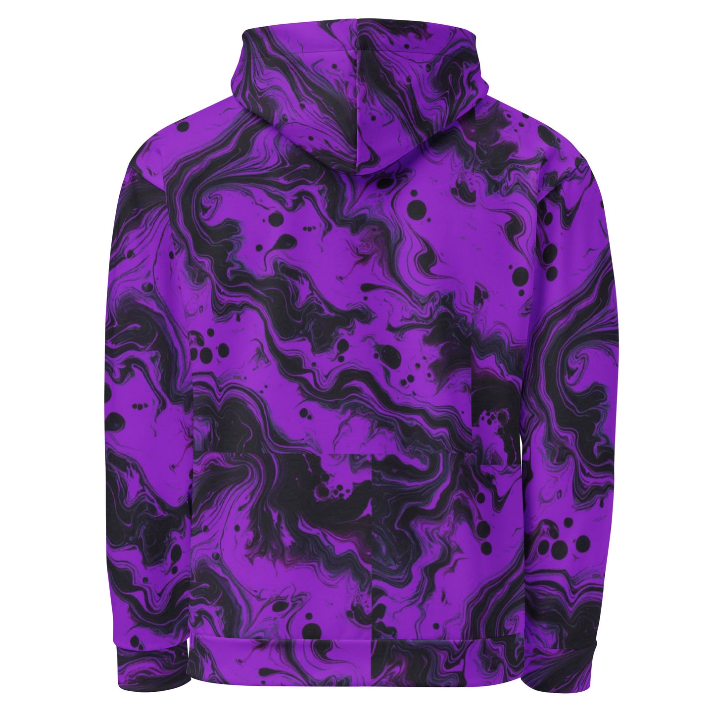 LimitZero LimitedEdition Purple/Black Tie-Dye Unisex Hoodie