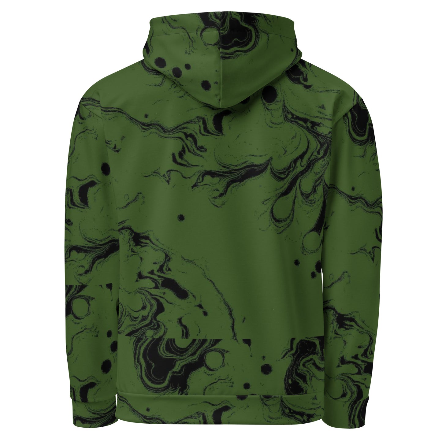 LimitZero LimitedEdition Green/Black Tie-Dye Unisex Hoodie