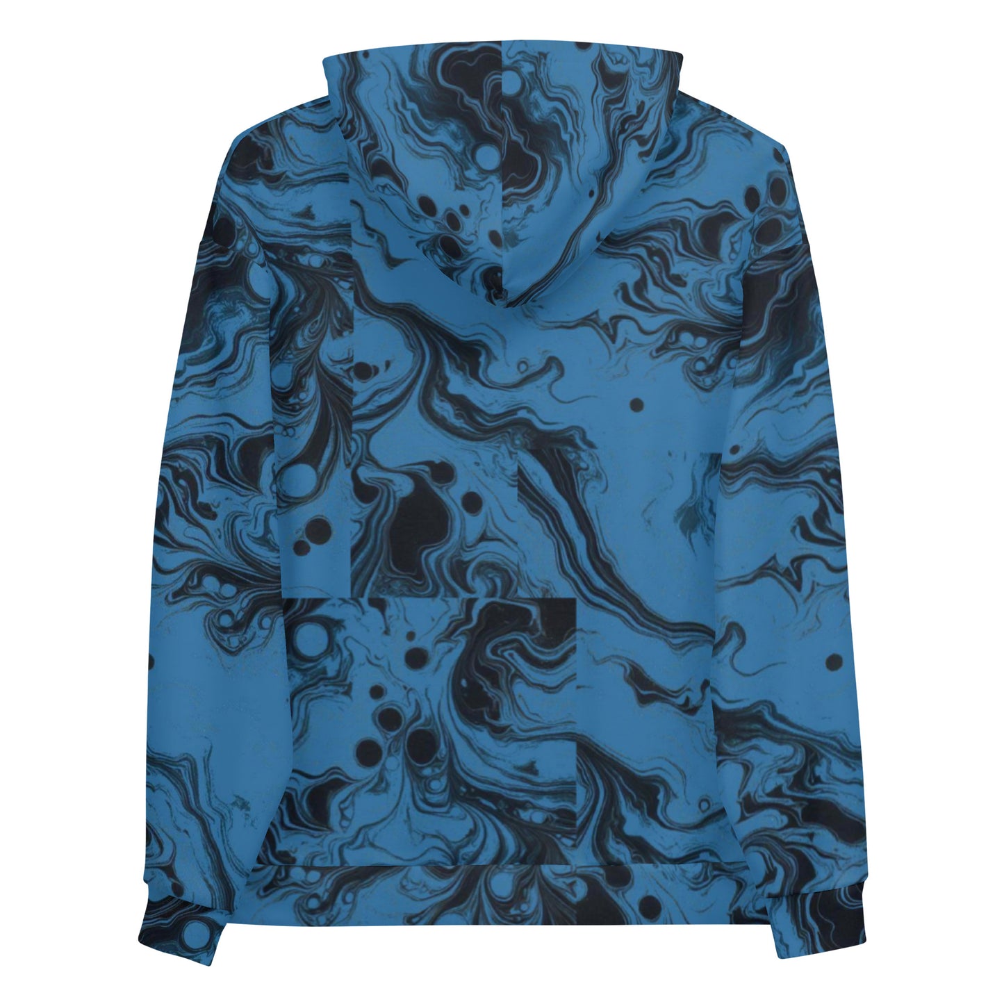 LimitZero LimitedEdition Blue/Black Tie-Dye Unisex Hoodie