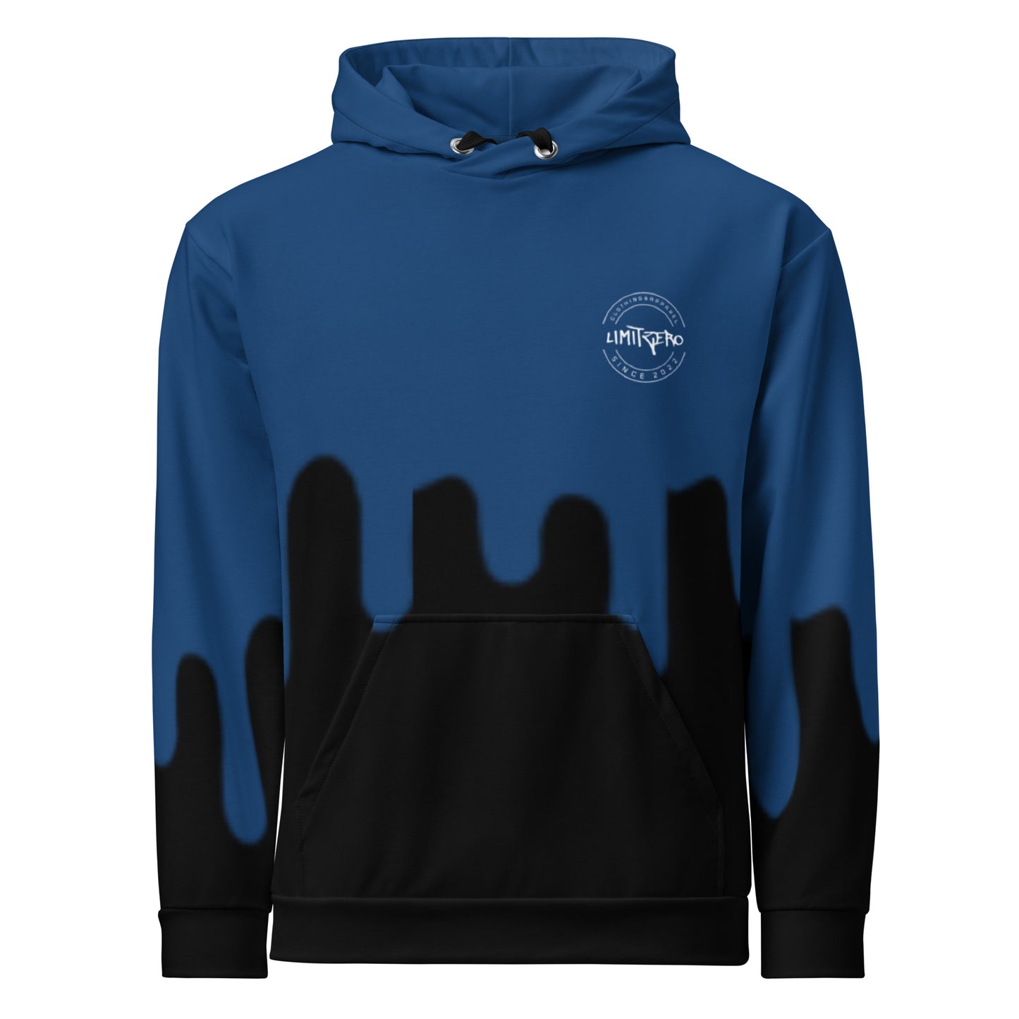 LimitZero LimitedEdition Logo V2 2-Drip-Color (Blue/Black) Unisex Hoodie