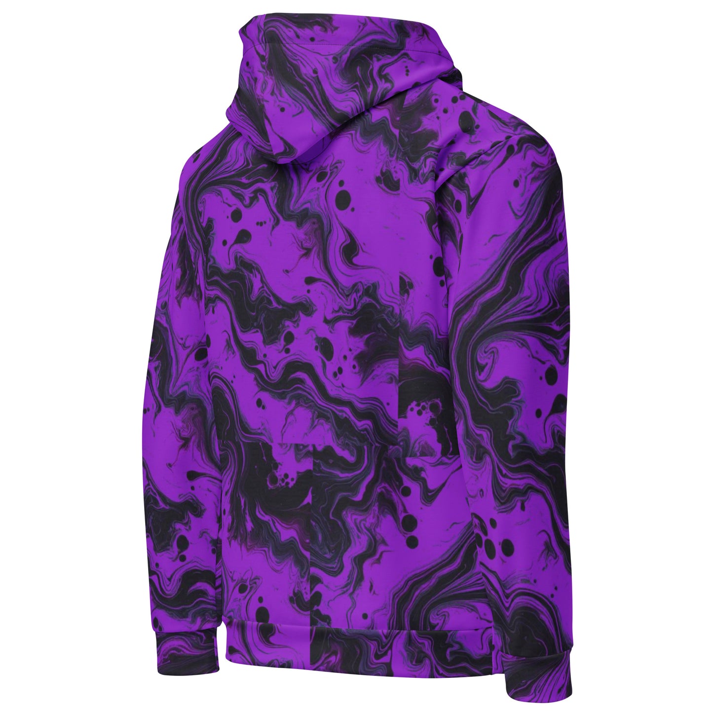 LimitZero LimitedEdition Purple/Black Tie-Dye Unisex Hoodie