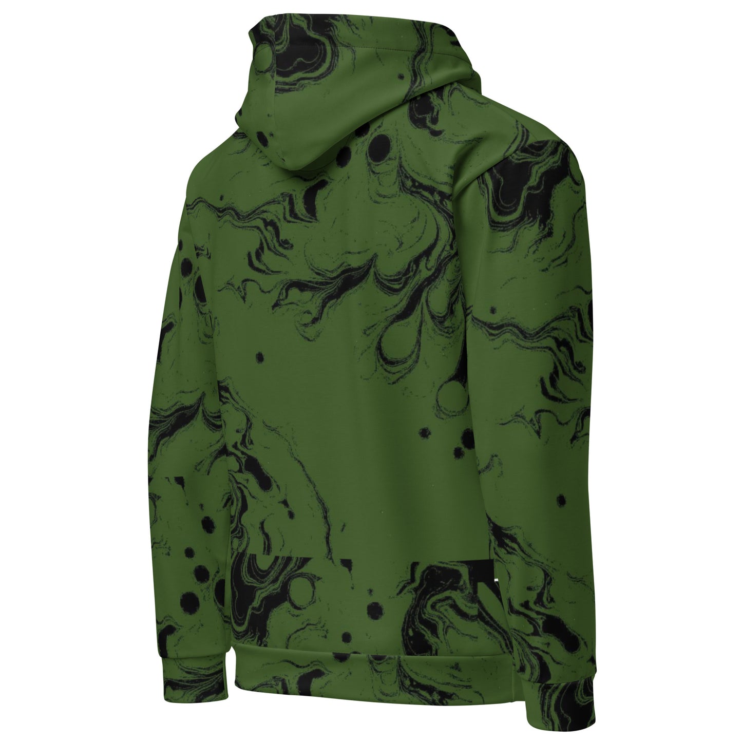 LimitZero LimitedEdition Green/Black Tie-Dye Unisex Hoodie