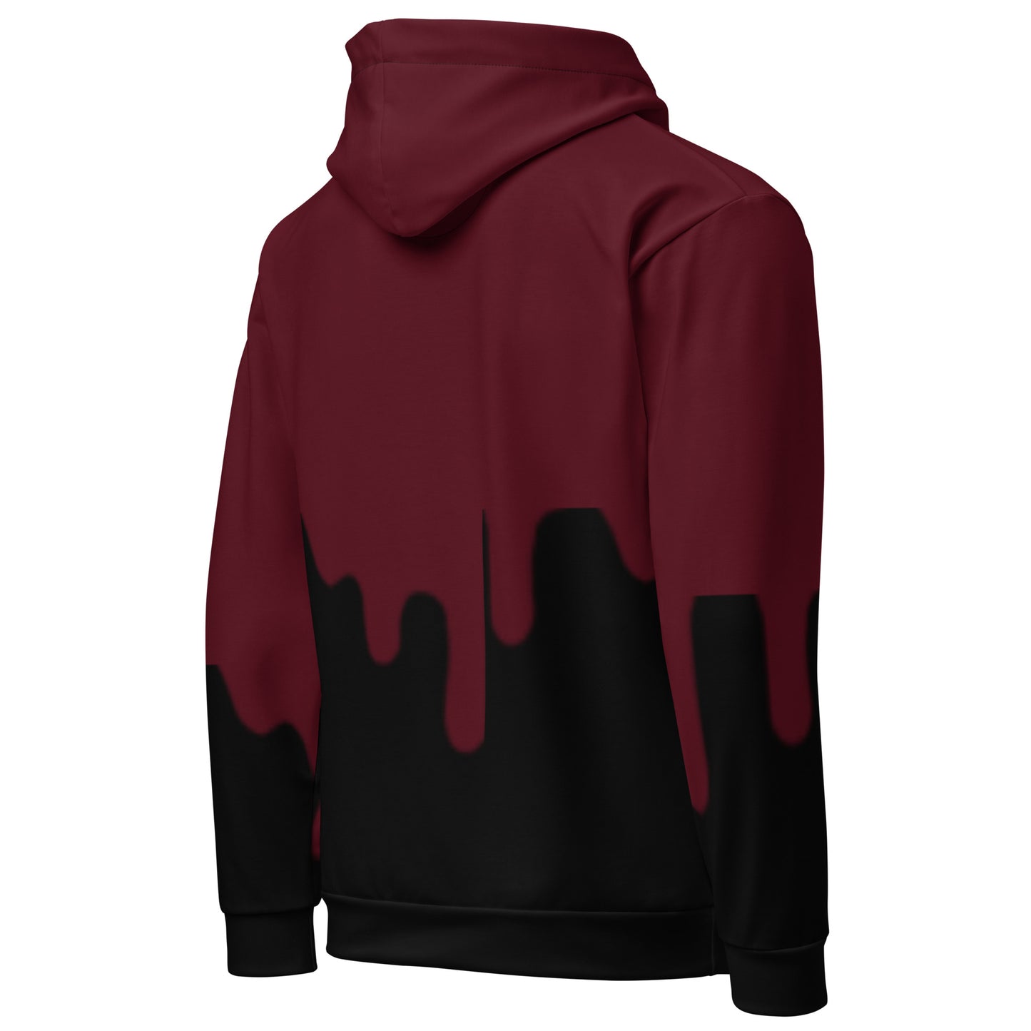 LimitZero LimitedEdition Logo V2 2-Drip-Color (Burgundy/Black) Unisex Hoodie