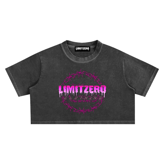 LimitZero LimitedEdition SnowWashed Women`s Crop Top