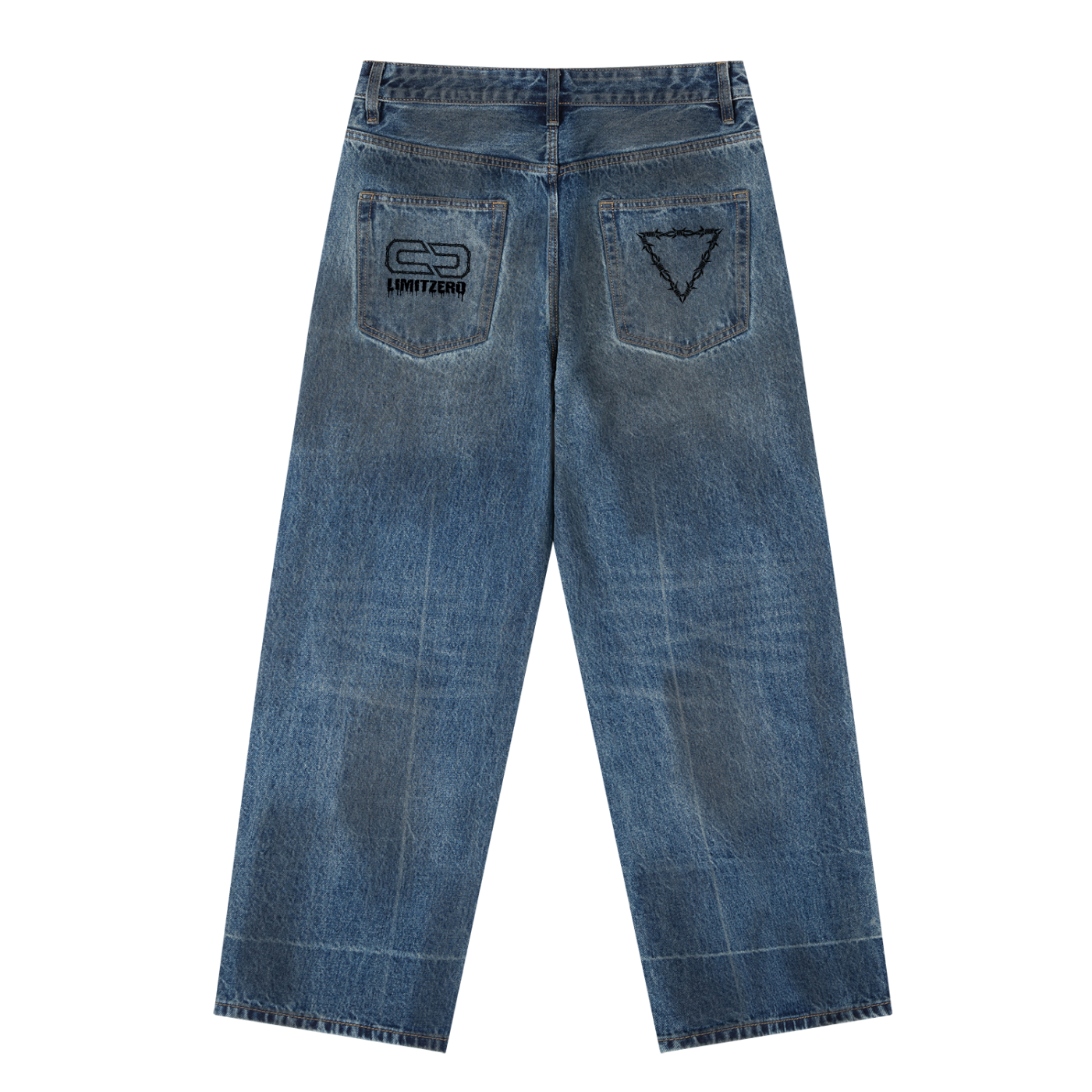 LimitZero Vintage Wash Baggy Denim Jeans