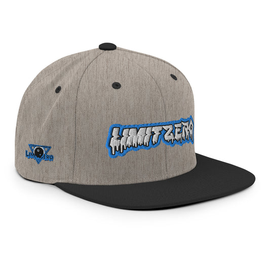 LimitZero Embroided Curved Neon-Drip FlatCap